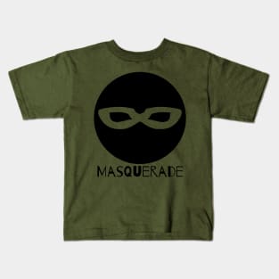 Black Mask - Masquerade Kids T-Shirt